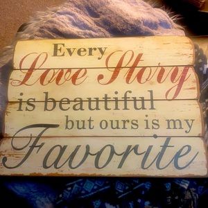 Wall decor wooden plaque